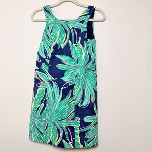 Lilly Pulitzer Green and Blue Patterned Dress